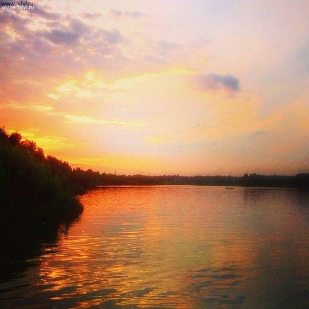 Закат в ленобласти, на карьере, красота. #красота #ленобласть #закат #карьер #какиецвета #цвет #вода #водаем #вечер #выходной #дача #загородом #питер #область